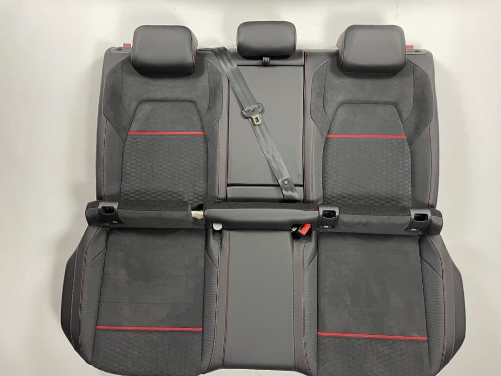 Trp Post Container Data Trp Post Id 12287 Rear Seat And Door Panels Vw Golf 8 Gti Clubsport Alcantara Grey Honeycomb Red Stripes Trp Post Container