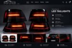 Tail Lights fits For VW Golf MK4 Brand new Led Smoked Tinted Set Sport Tuning